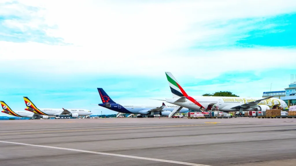 Arrival at Entebbe International Airport